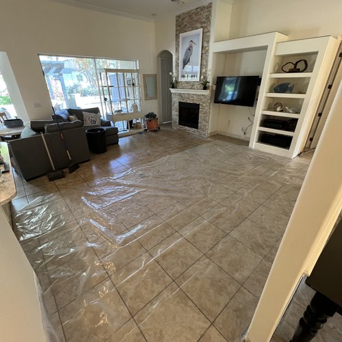 Living room flooring installation at Lake Mary Flooring in Seminole County, FL