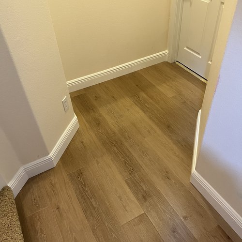 Hallway flooring installation at Lake Mary Flooring in Seminole County, FL