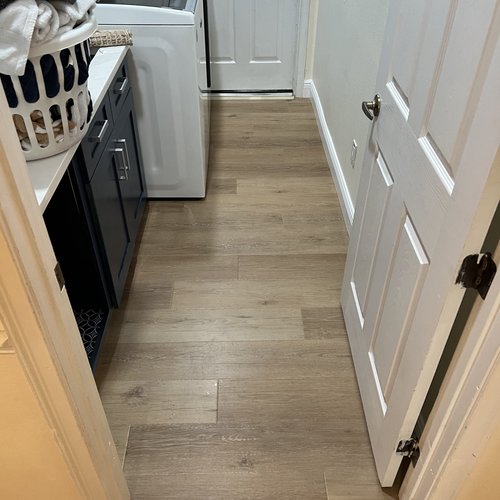 Laundry room flooring installation at Lake Mary Flooring in Seminole County, FL