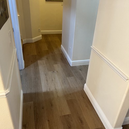 Hallway flooring installation at Lake Mary Flooring in Seminole County, FL
