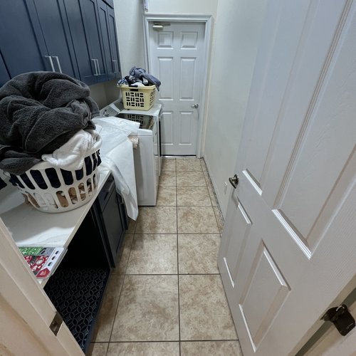 Laundry room flooring installation at Lake Mary Flooring in Seminole County, FL