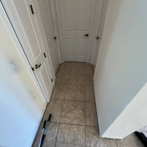 Hallway flooring installation at Lake Mary Flooring in Seminole County, FL