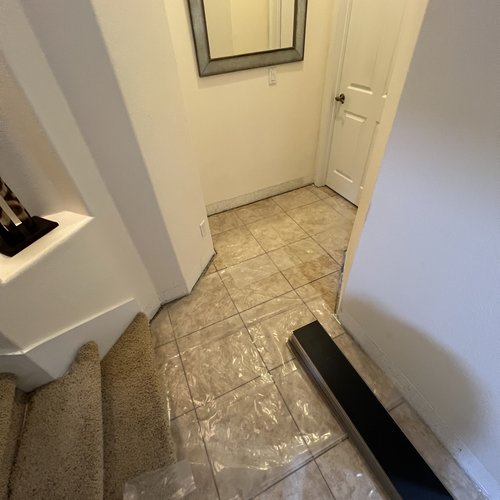 Hallway flooring installation at Lake Mary Flooring in Seminole County, FL
